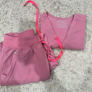 Figs Scrub High Waisted Joggers Set S/SP